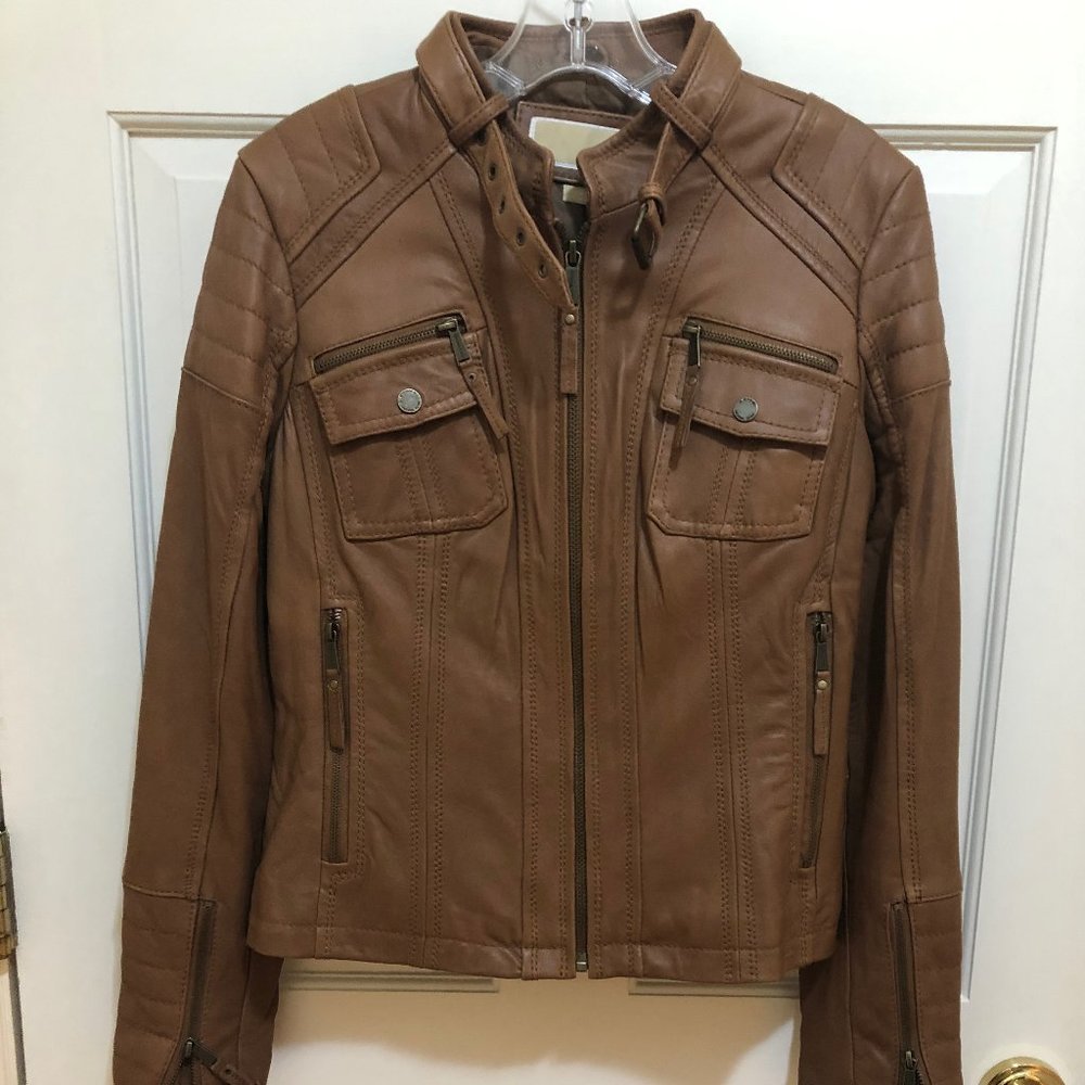 Michael Kors Leather jacket - size Medium